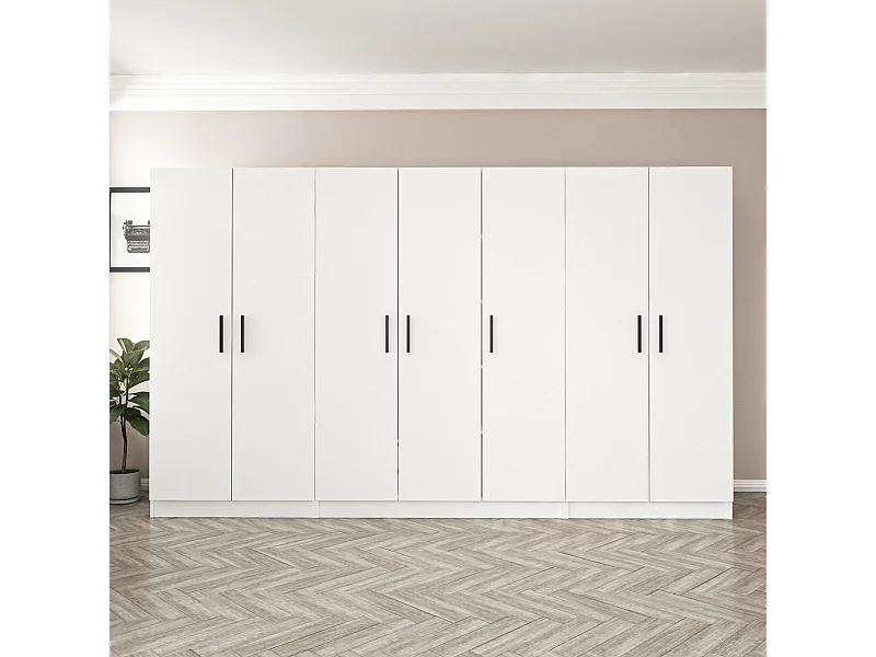 Armario Kale-2219 blanco 315x190x52 cm