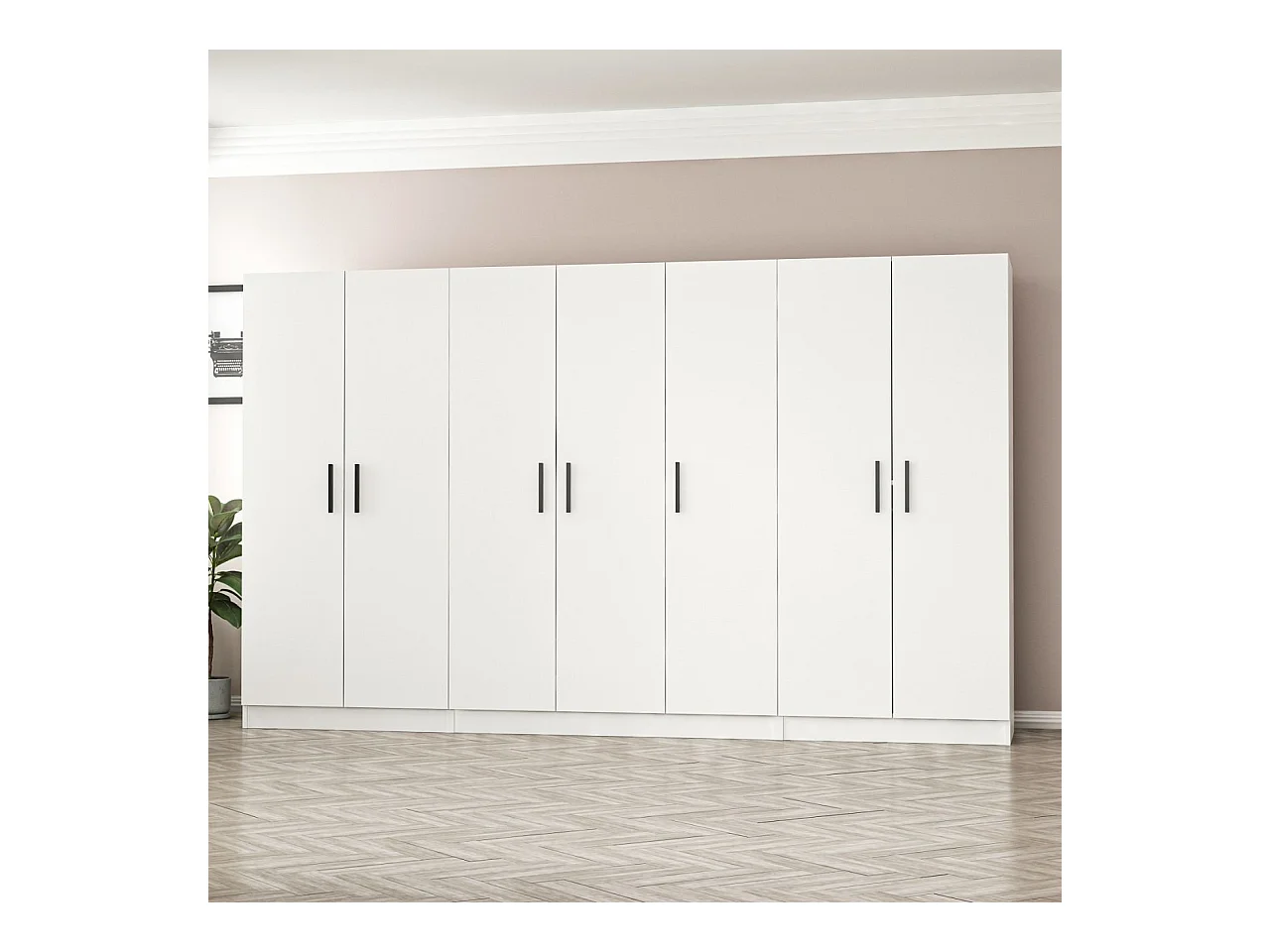 Armario Kale-2219 blanco 315x190x52 cm