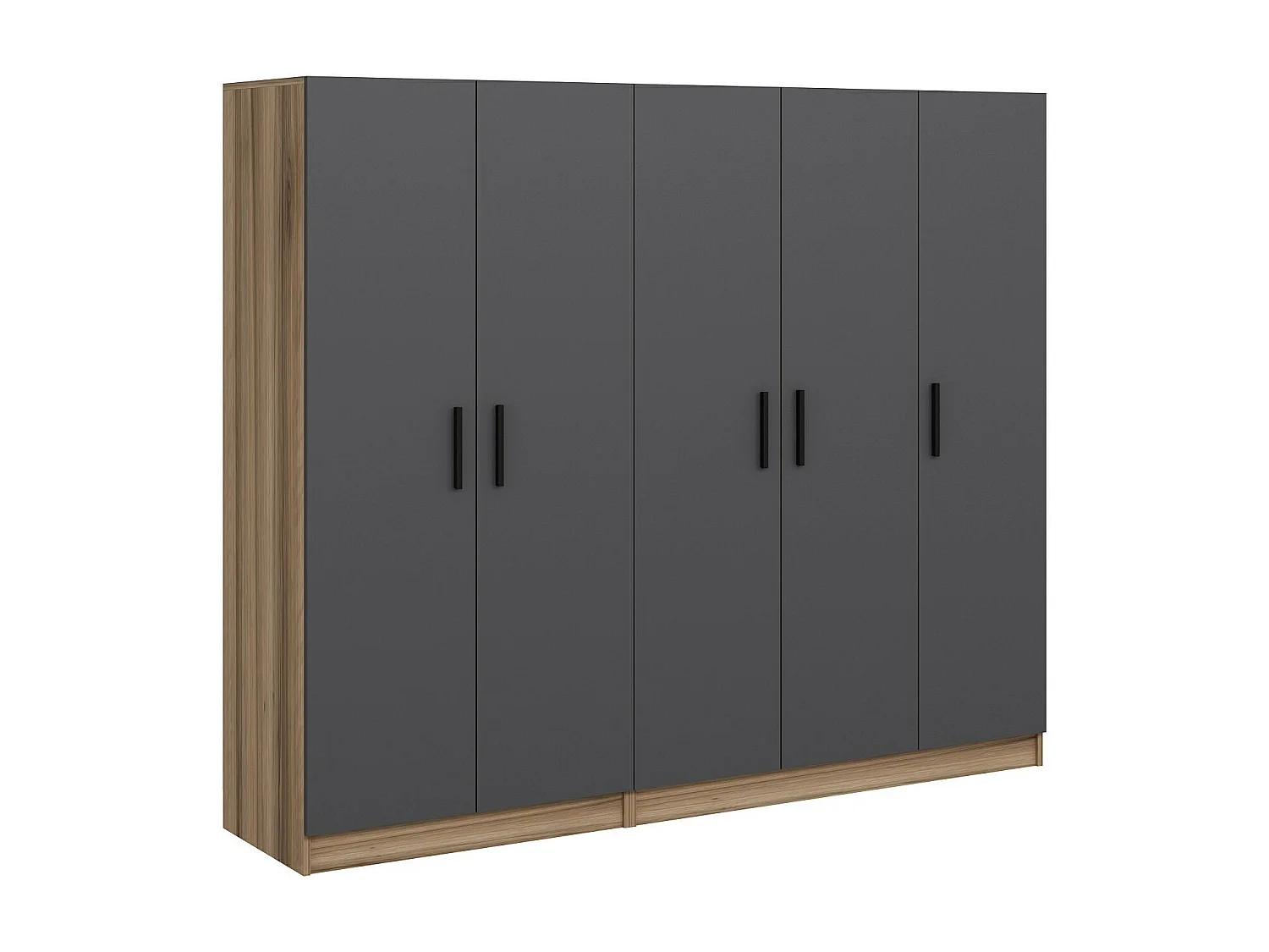 Armario Kale-7509 antracita 225x190x52 cm