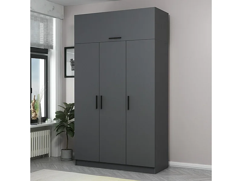 Armario Minar 3-2 235 antracita 135x235x52 cm