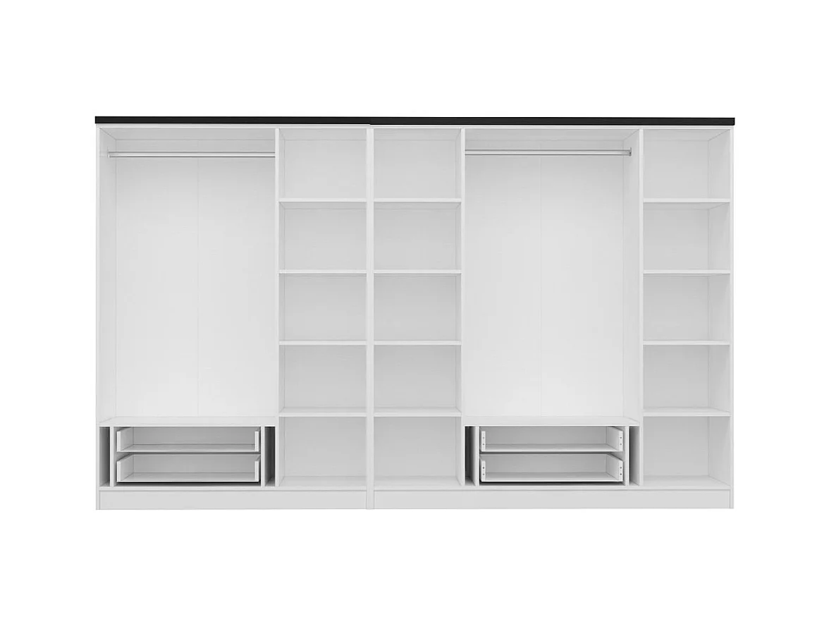 Armario Kale Plus-3046 blanco 315x190x52 cm