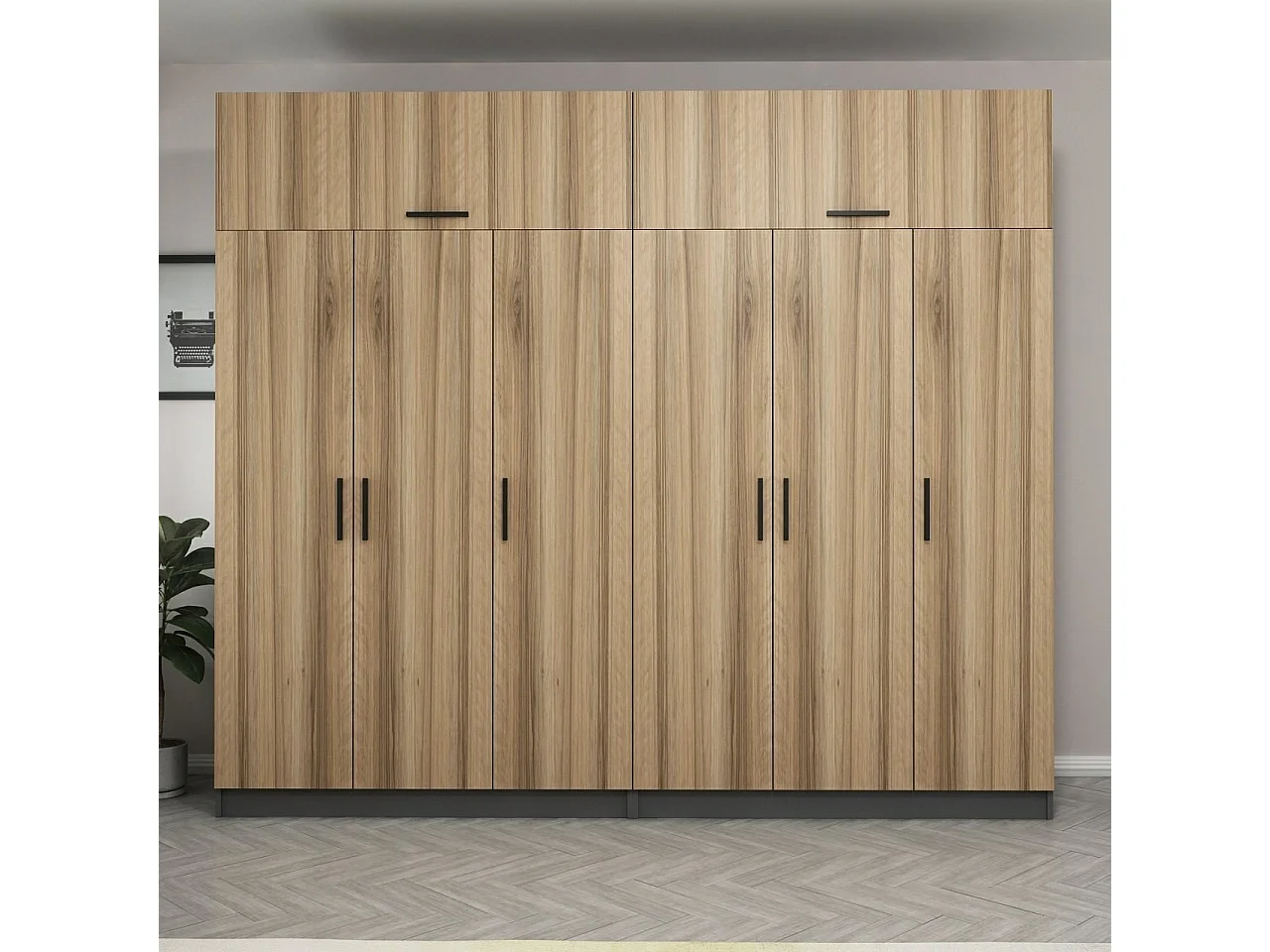 Armario Kale-5294 dore 270x255x52 cm