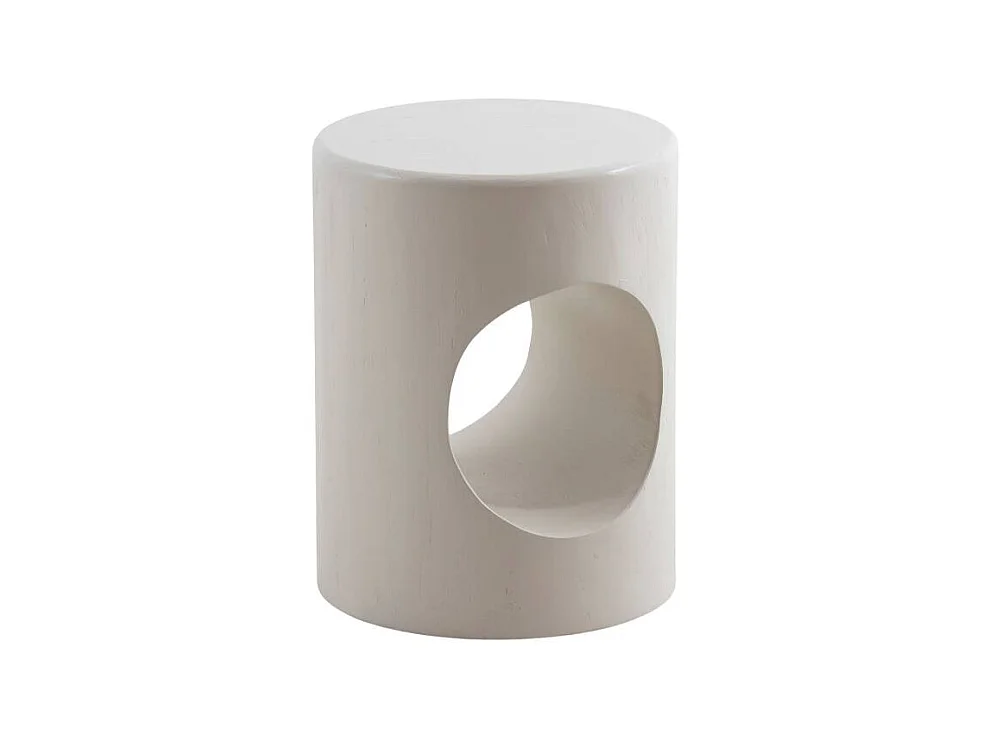 Table de chevet en bois blanc peint Amelie