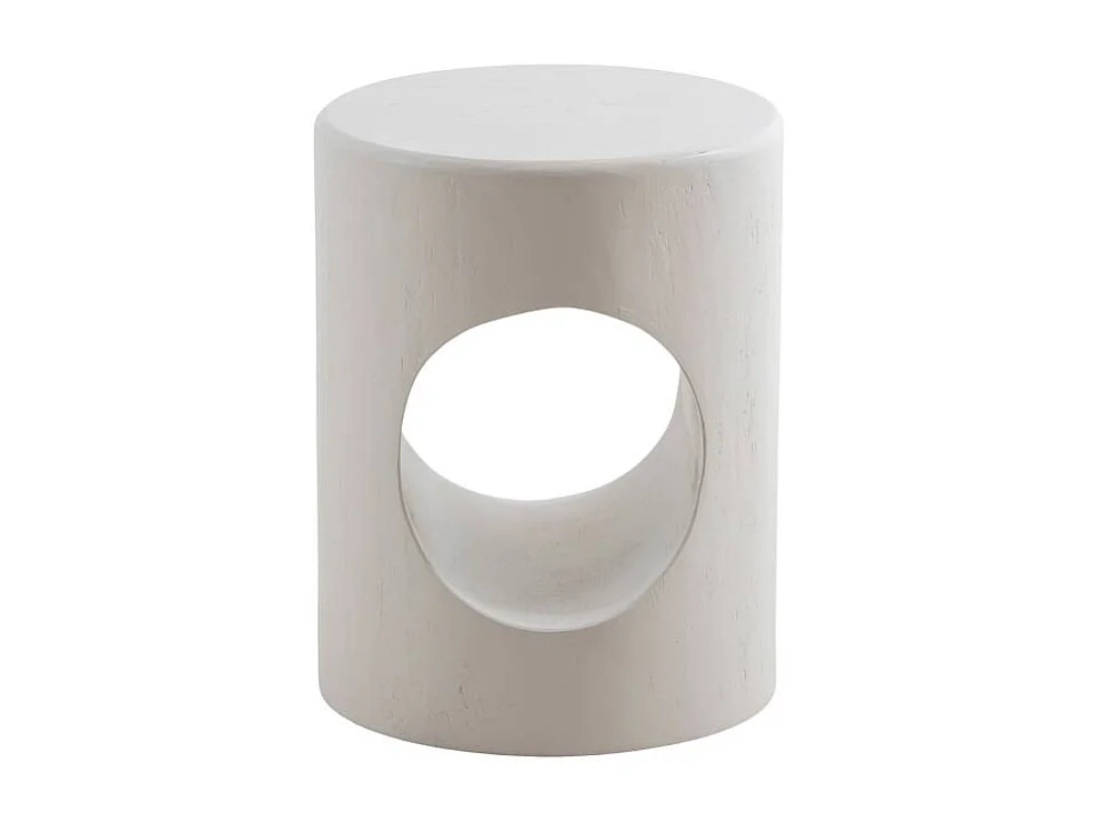 Table de chevet en bois blanc peint Amelie