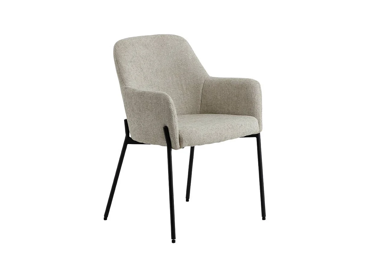 Sillón de tela crudo Kanoa (lote de 2)