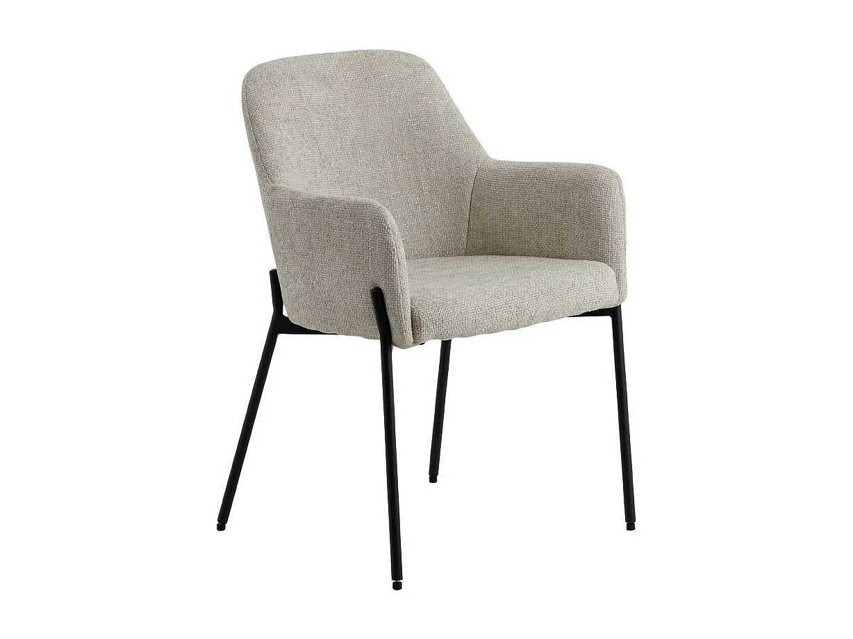 Sillón de tela crudo Kanoa (lote de 2)