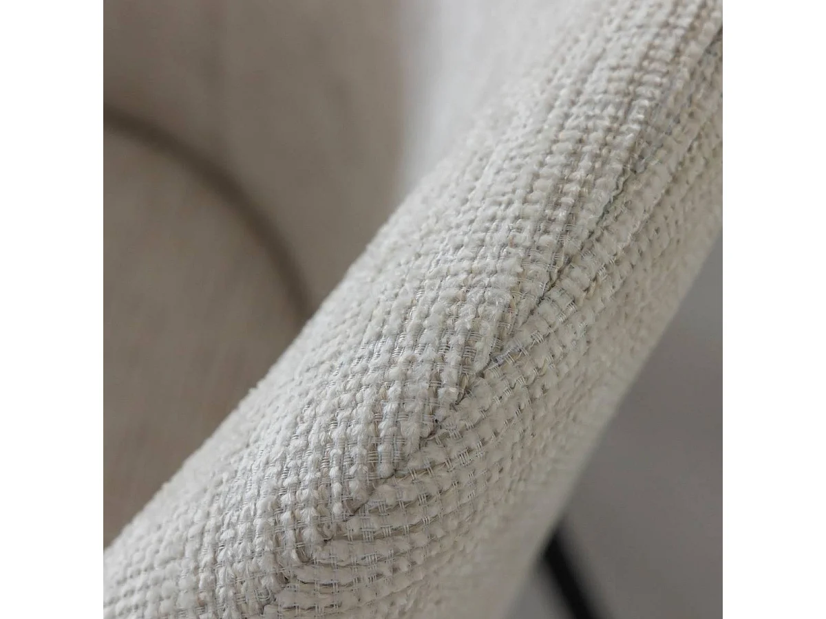 Chaise en tissu sable Aëlys (lot de 2)