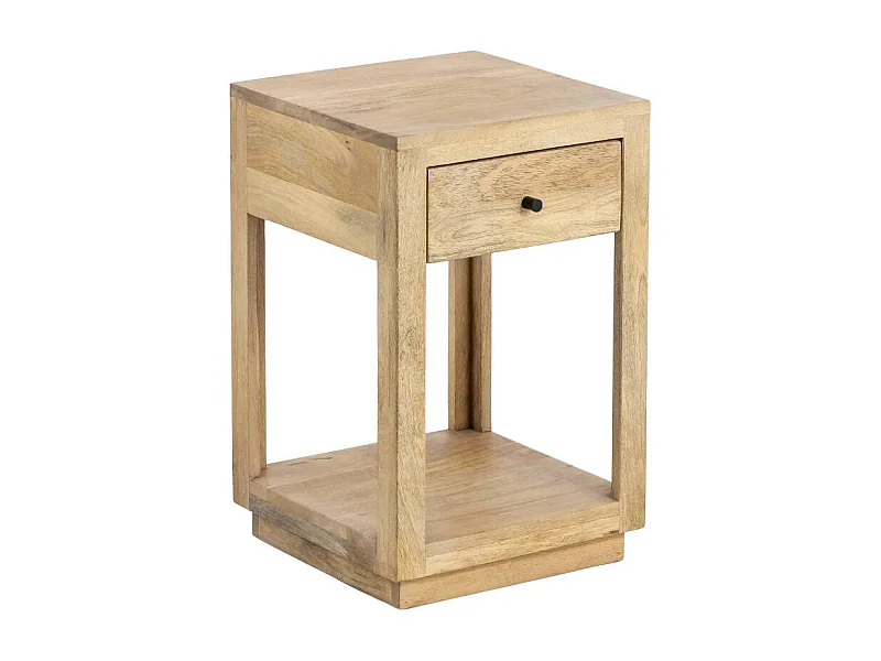 Table de chevet en bois de manguier Amara