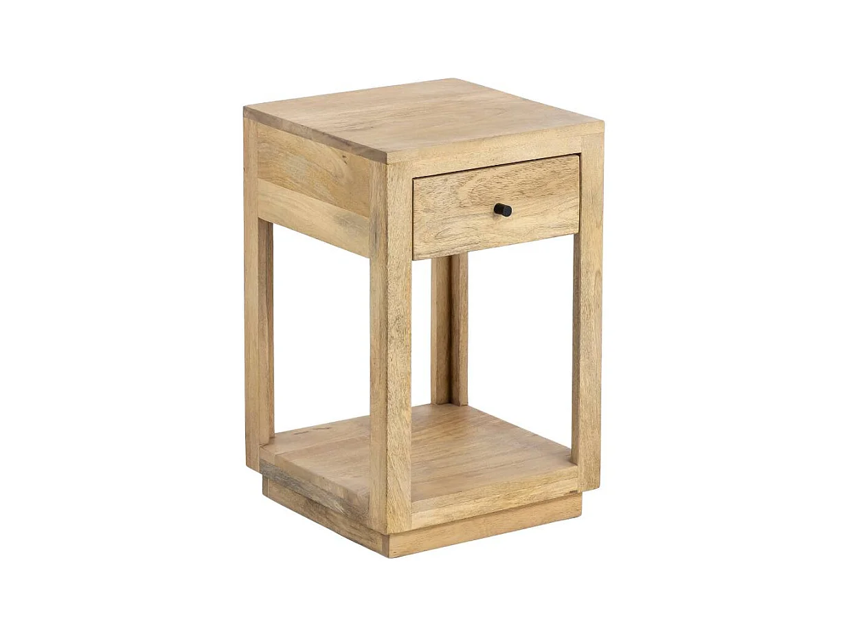 Table de chevet en bois de manguier Amara