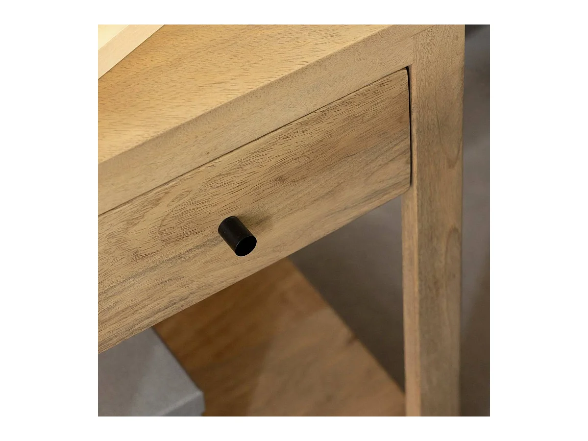 Table de chevet en bois de manguier Amara