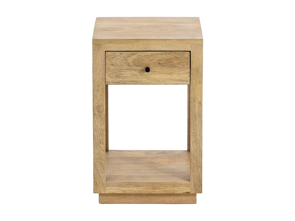 Mesita de noche de madera de mango Amara