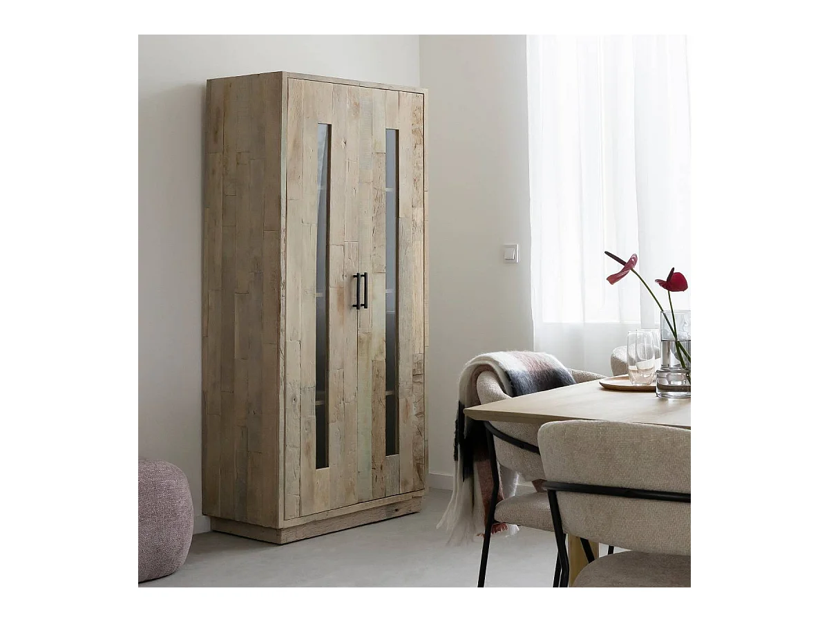 Vitrine en bois recyclé Damian
