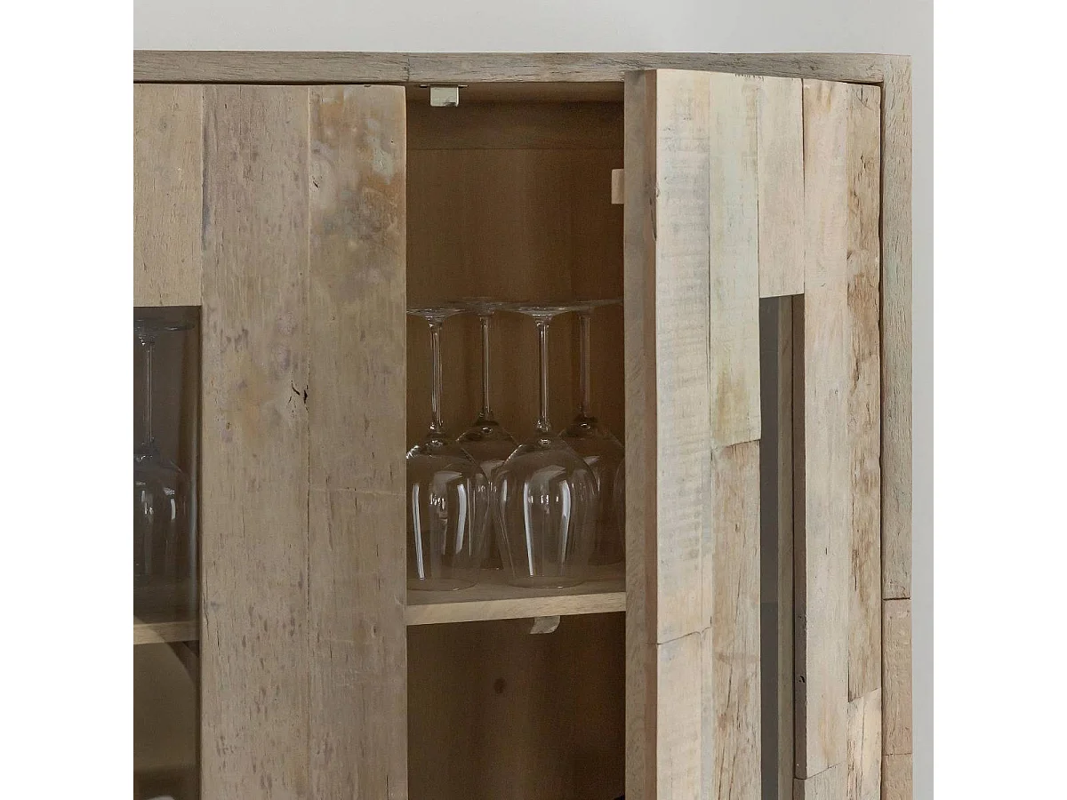 Vitrine en bois recyclé Damian