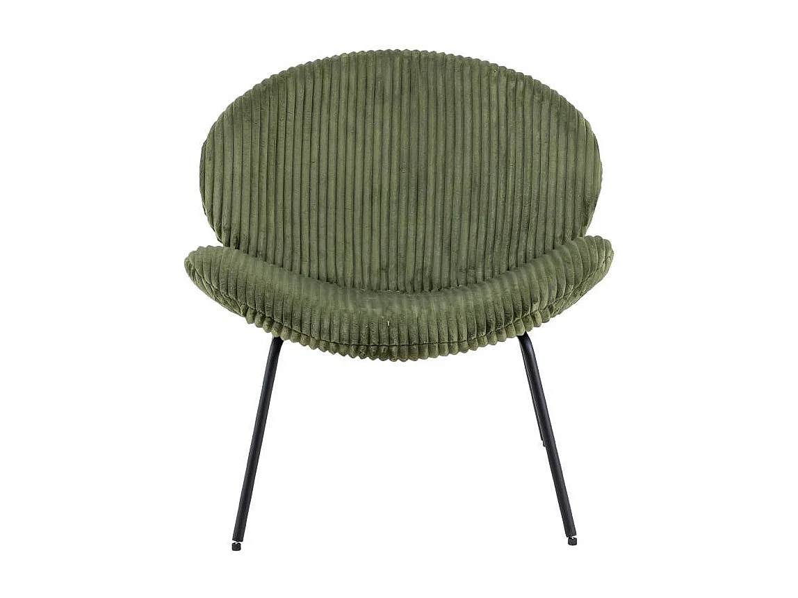 Fauteuil en velours vert Dorian