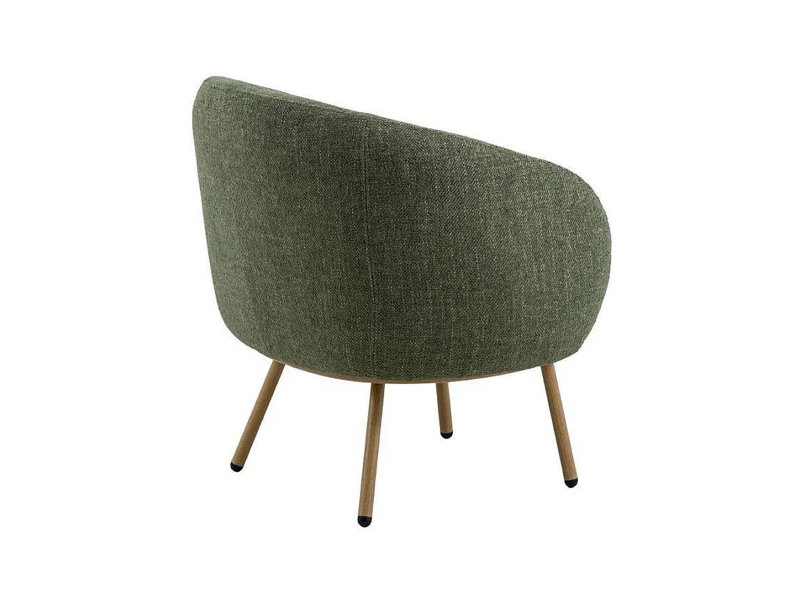 Fauteuil en tissu vert confort Orenzo