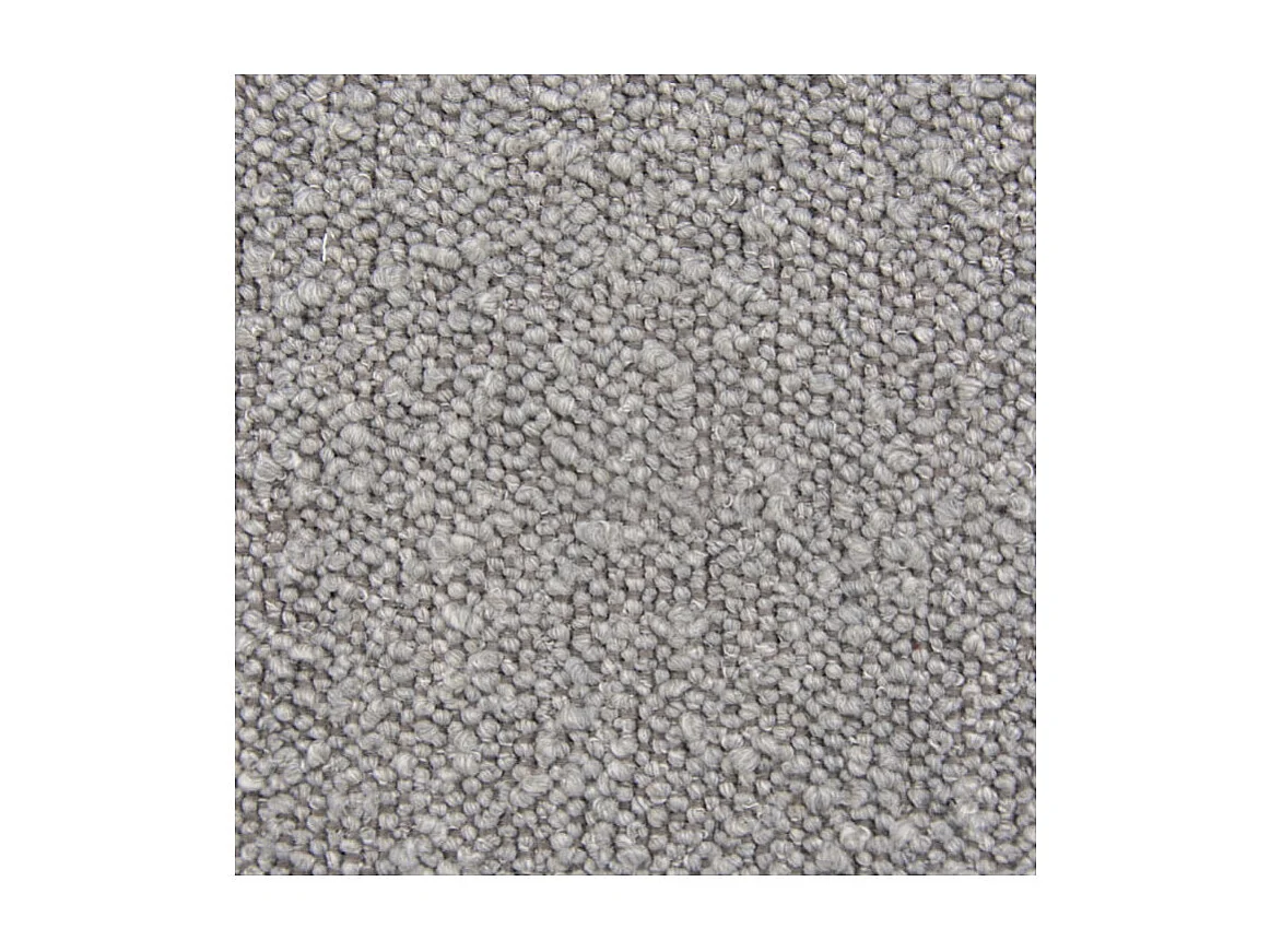 Lit FRESCA 160 x 200 cm - Tissu Bouclette Gris Clair