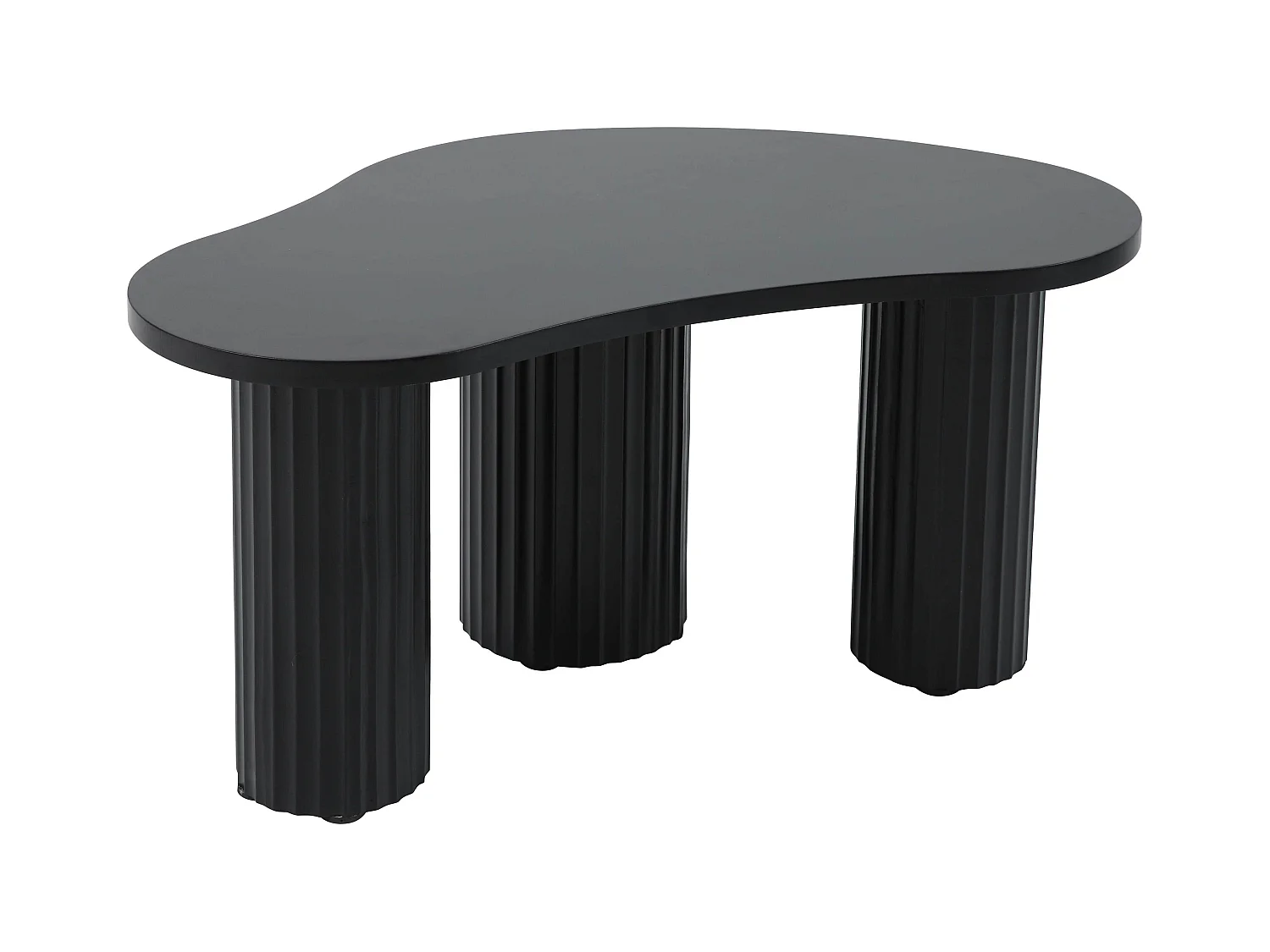 Table basse gigogne en mélaminé noir