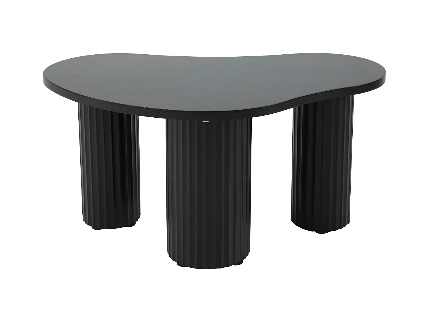 Table basse gigogne en mélaminé noir