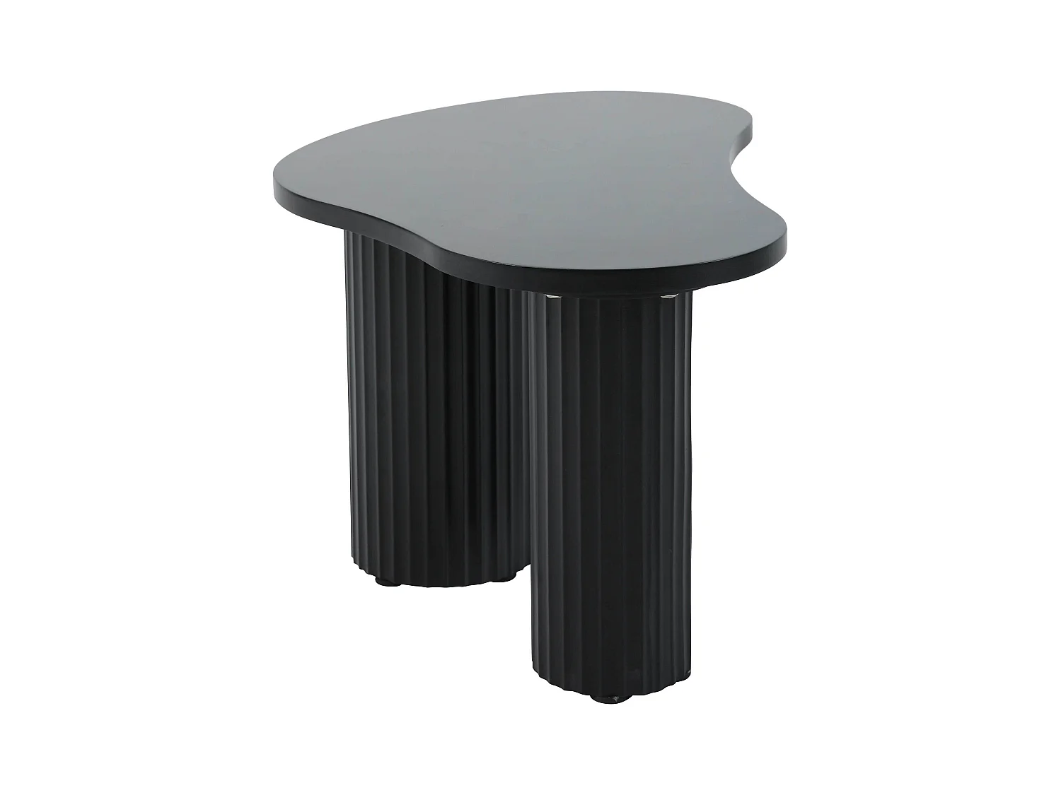 Table basse gigogne en mélaminé noir