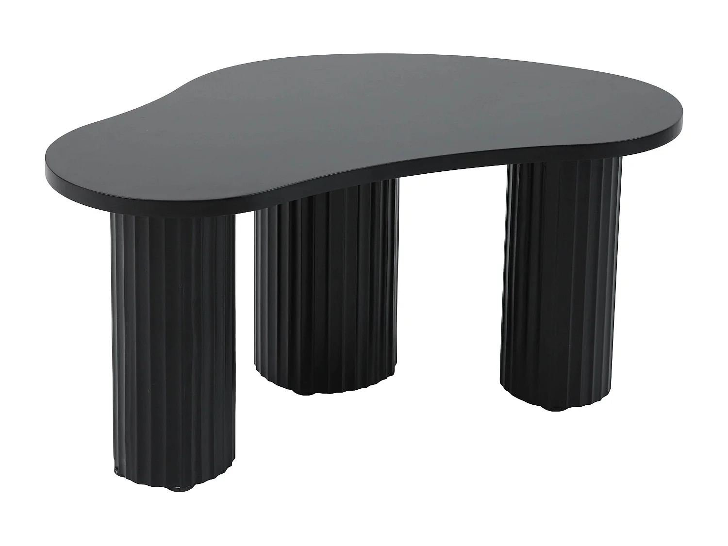 Table basse gigogne en mélaminé noir