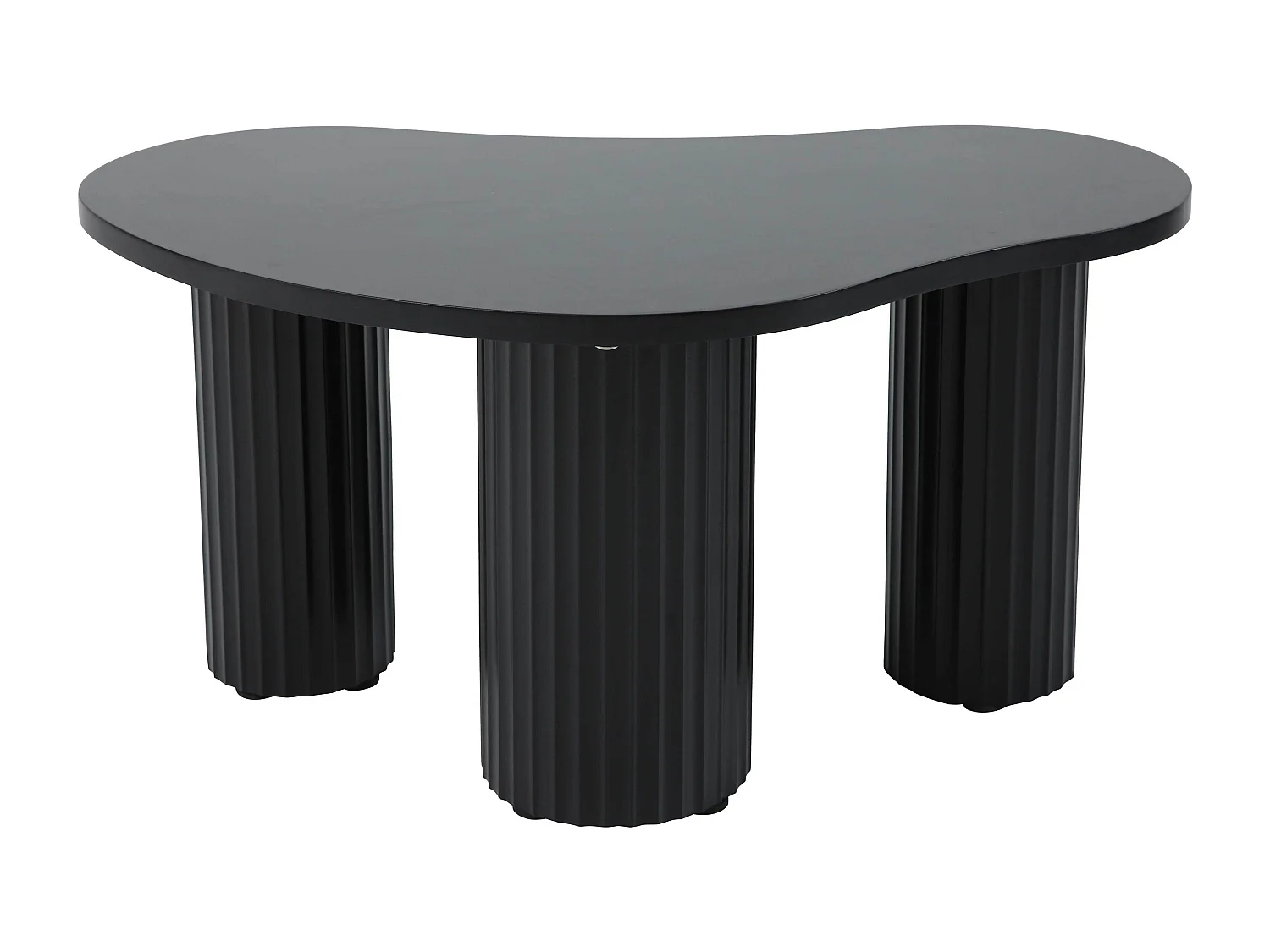 Table basse gigogne en mélaminé noir