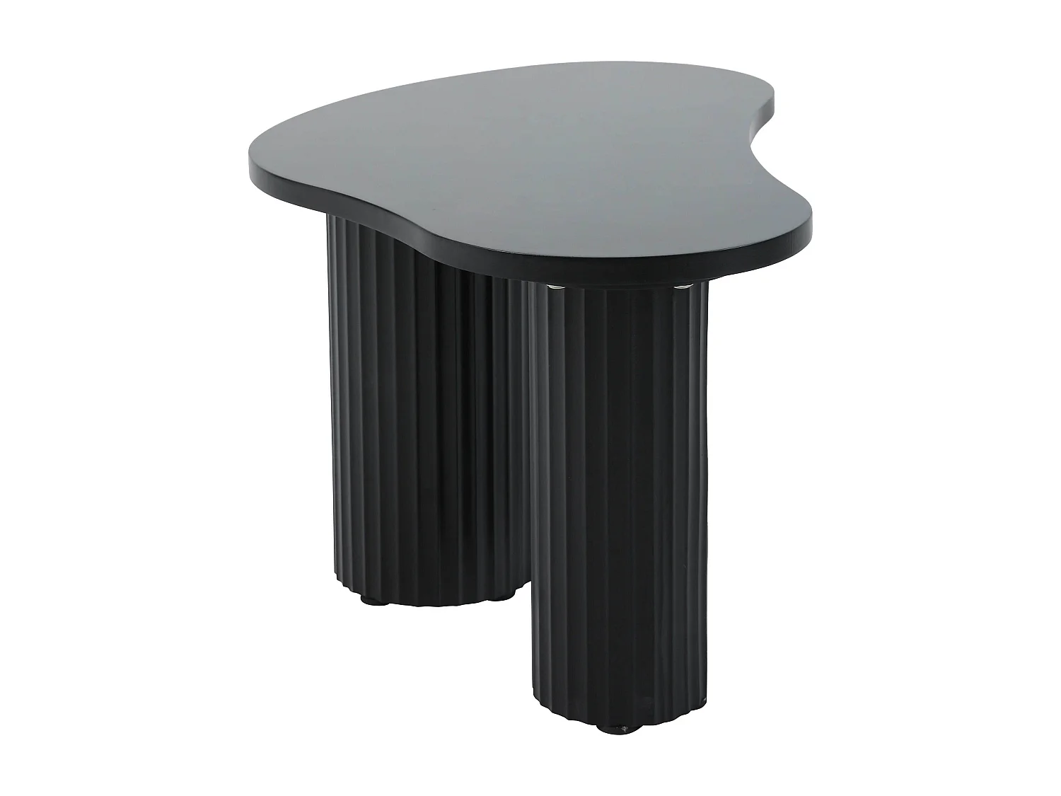 Table basse gigogne en mélaminé noir