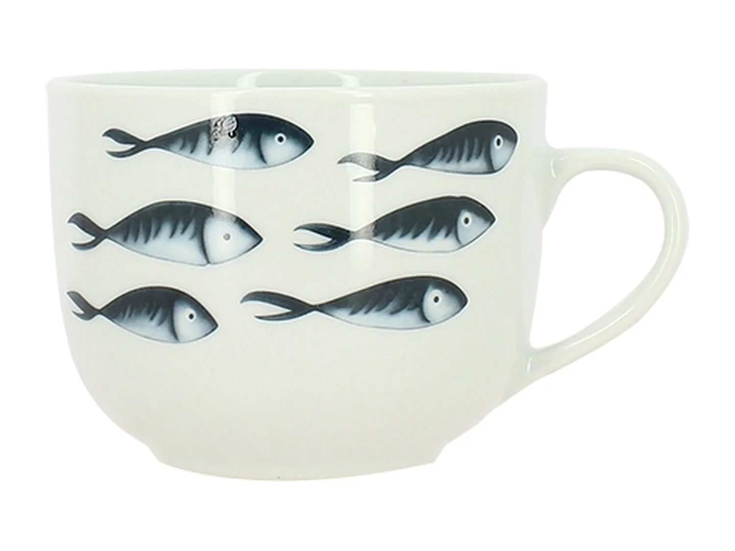 Novastyl - Lot 6 Jumbo Pescare 48cl En Porcelaine Blanche