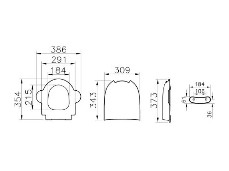 WC à poser sans bride VITRA Sento Kids Blanc + réservoir + abattant vert et jaune