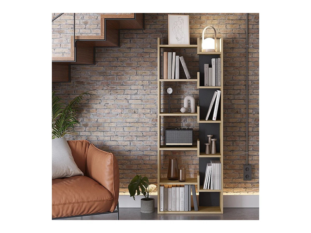 Bibliothèque 5 étagères H162,4 cm - KLAPO