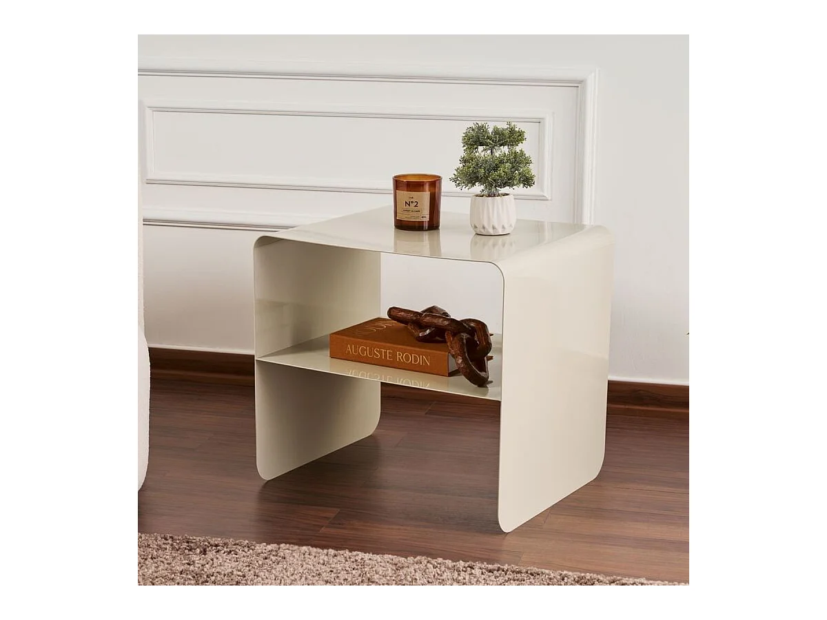 Bout de canapé métal H56 cm - SLOAN