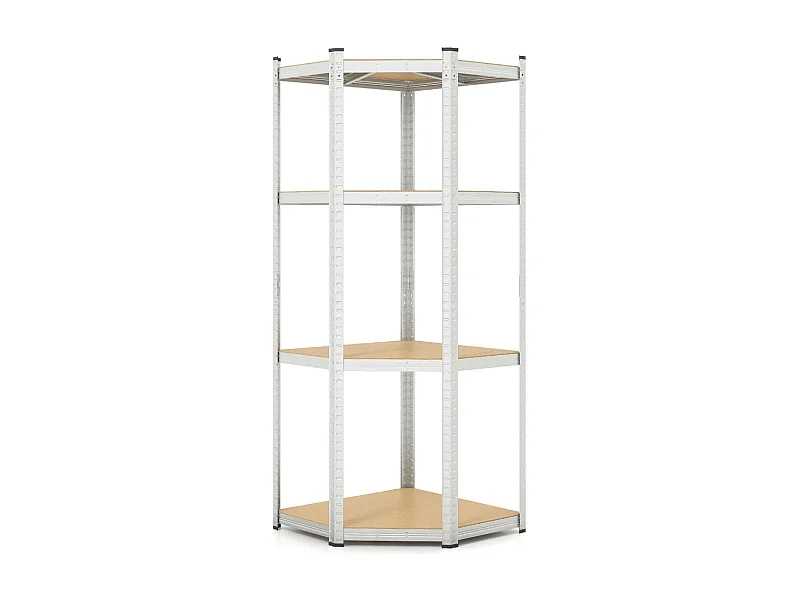 Lagerregal 70 x 70 x 180 cm Schwerlastregal mit 4 verstellbaren Ablagen Silber