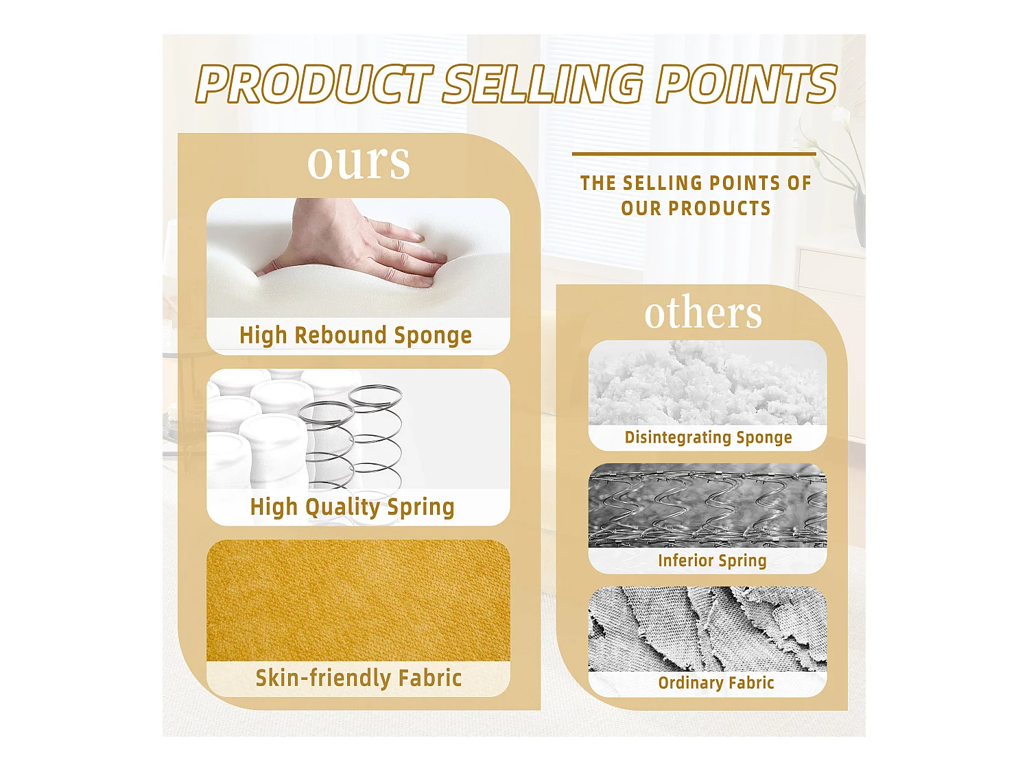 Kaleido 1.0 - Canapé modulable en chenille jaune - Canapé convertible en plusieurs formes - 3 coussins inclus - Parfait pour salon, chambre et bureau