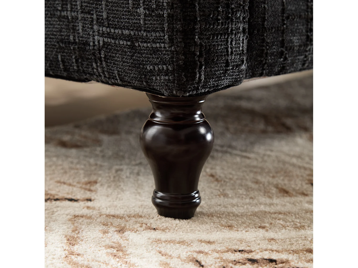 2-zits chenillebank - met LED's, USB-poorten - dubbele zitting en hoge rugleuning - Ideaal voor woonkamer of klein kantoor