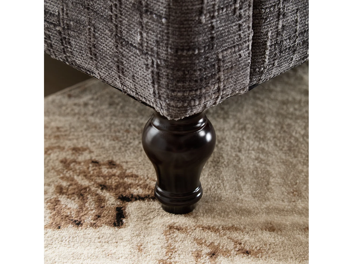 Canapé 2 places en chenille - avec LED, ports USB - double assise et dossier haut - Idéal pour salon ou petit bureau