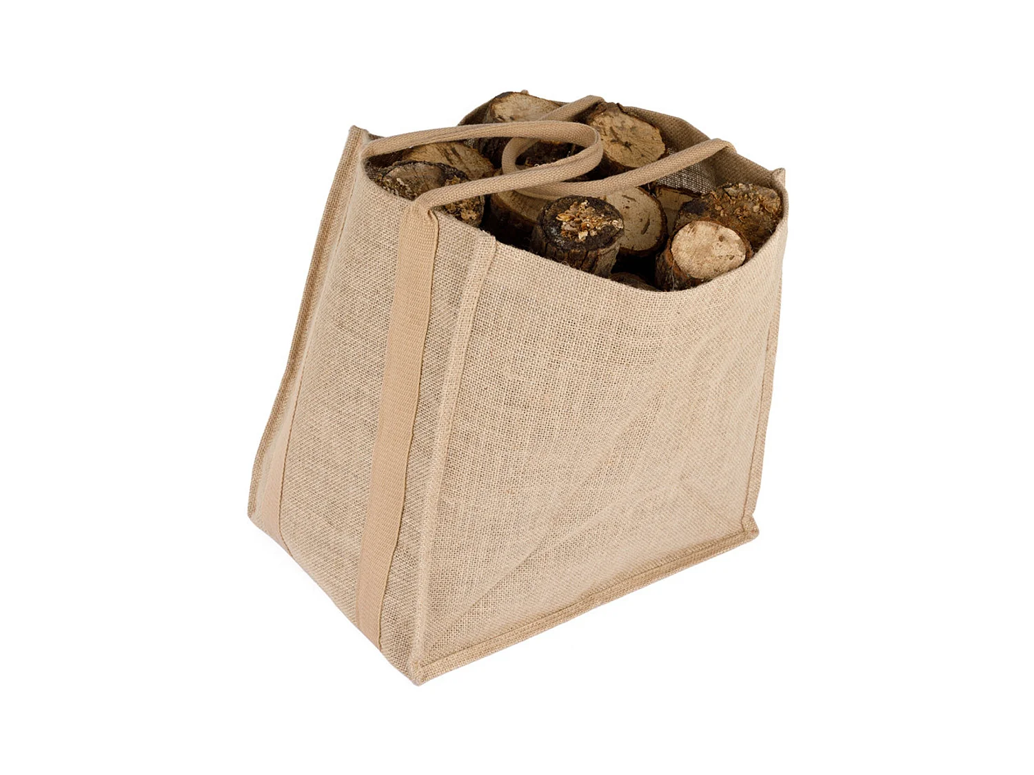 Sac à bûches en jute - SOMAGIC