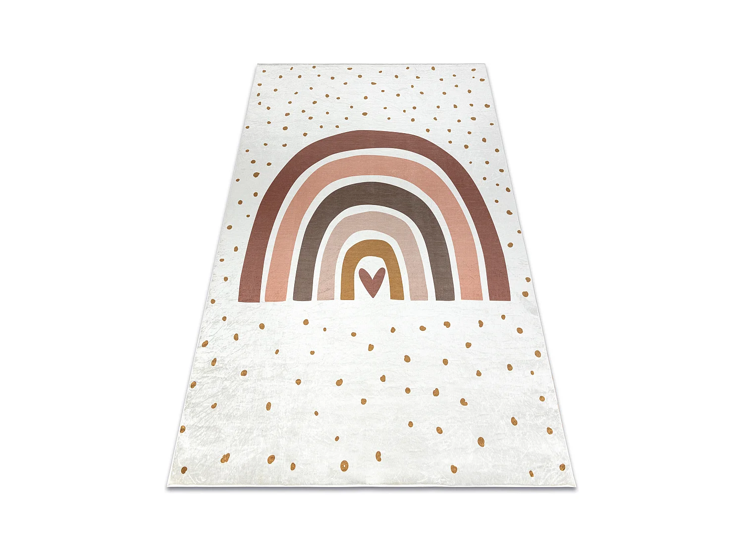 BAMBINO 46960 tapijt wasbaar Regenboog, stippen voor kinderen antislip 200x290 cm