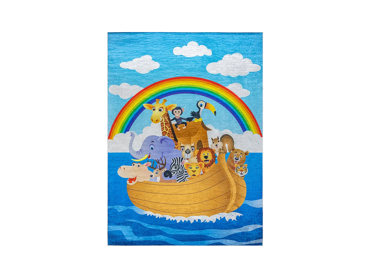 Tapis lavable BAMBINO 2685 Animaux, Bateau pour les enfants antidérap 140x200 cm