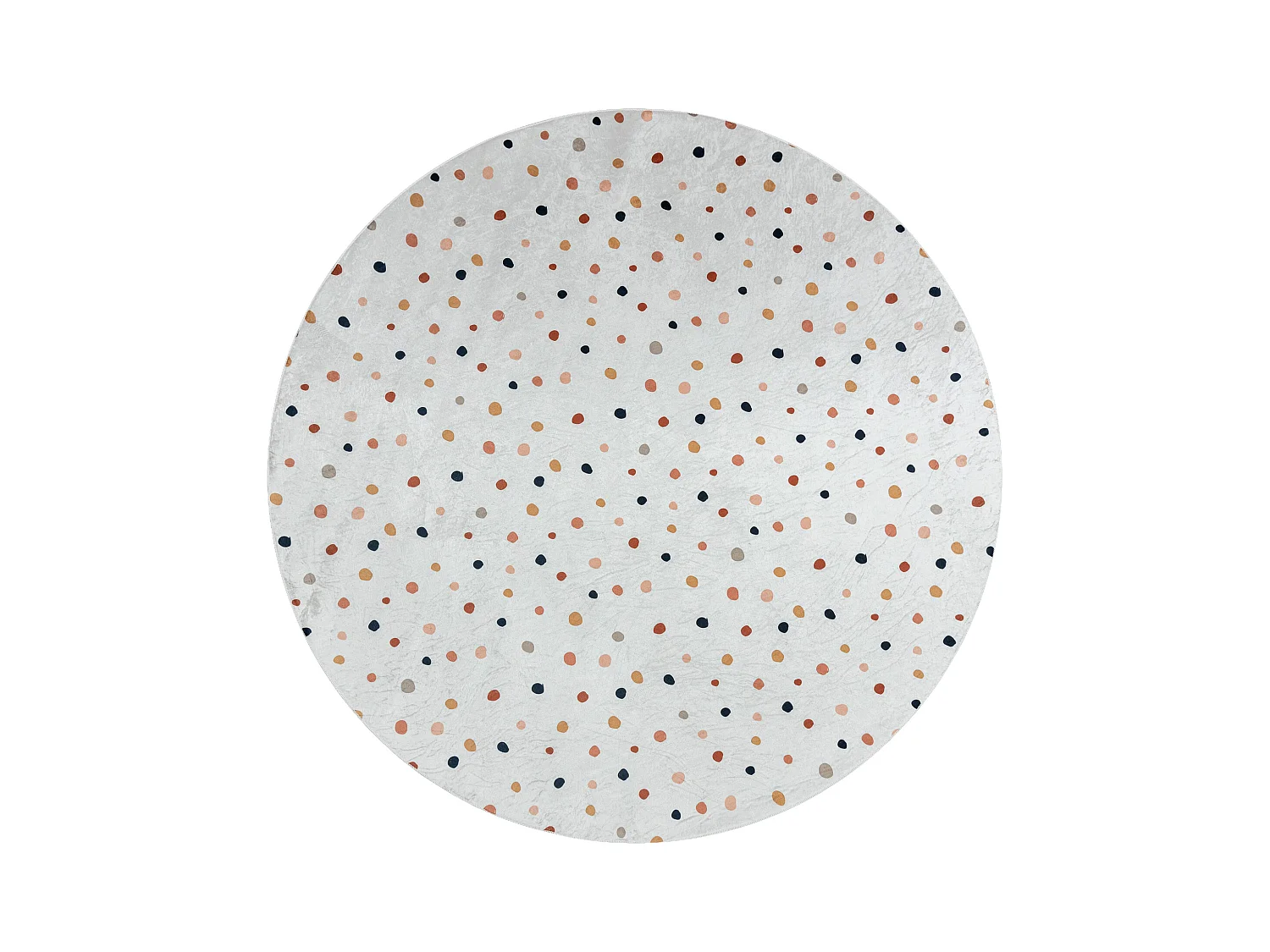 BAMBINO 47890 cirkel tapijt wasbaar Stippen voor kinderen antislip - w cercle 120 cm