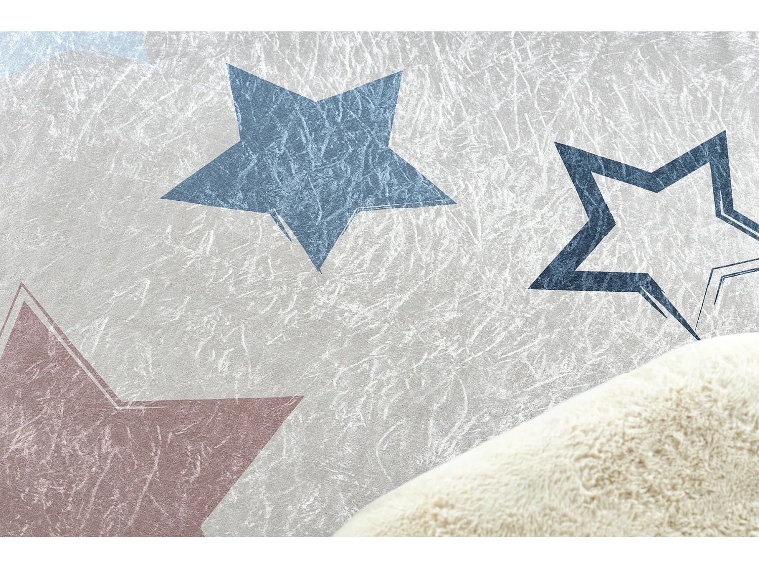 Tapis lavable BAMBINO 48130 cercle Étoiles pour les enfants antidéra cercle 160 cm