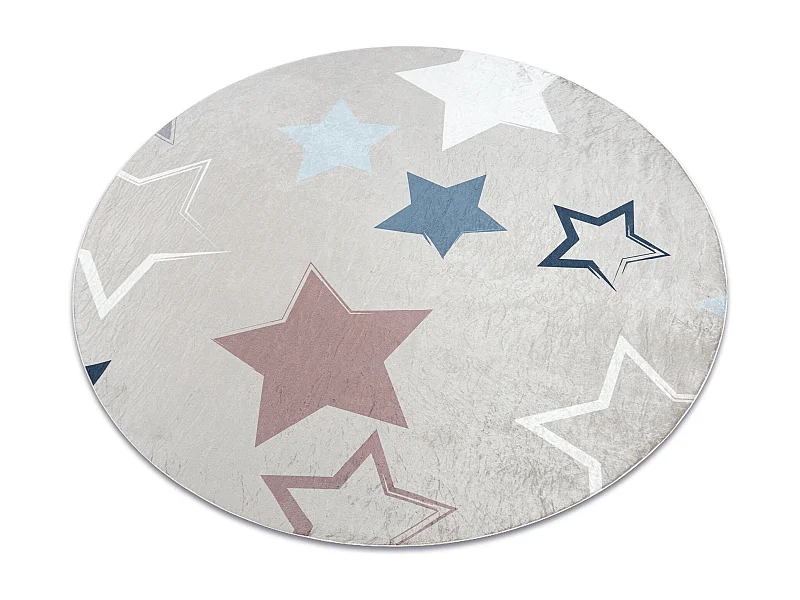 Tapis lavable BAMBINO 48130 cercle Étoiles pour les enfants antidéra cercle 160 cm