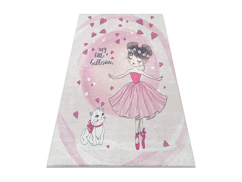 BAMBINO 2161Waschteppich Ballerina, Kätzchen für Kinder Anti-Rutsch  80x150 cm
