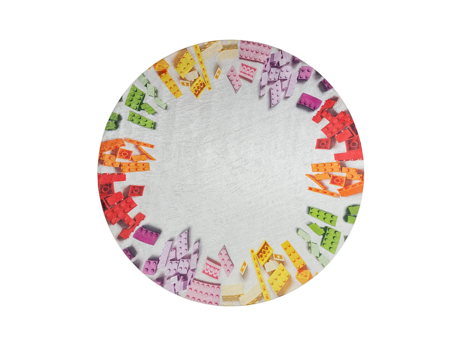 BAMBINO 38480 cirkel tapijt wasbaar Bouwpakket voor kinderen antislip  cercle 80 cm