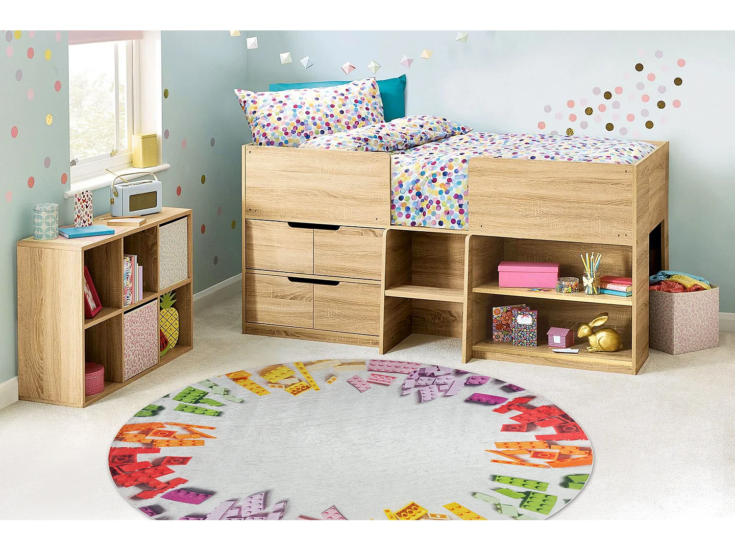 Tappeto lavabile BAMBINO 38480 cerchio Kit di costruzione per bambini  cercle 80 cm