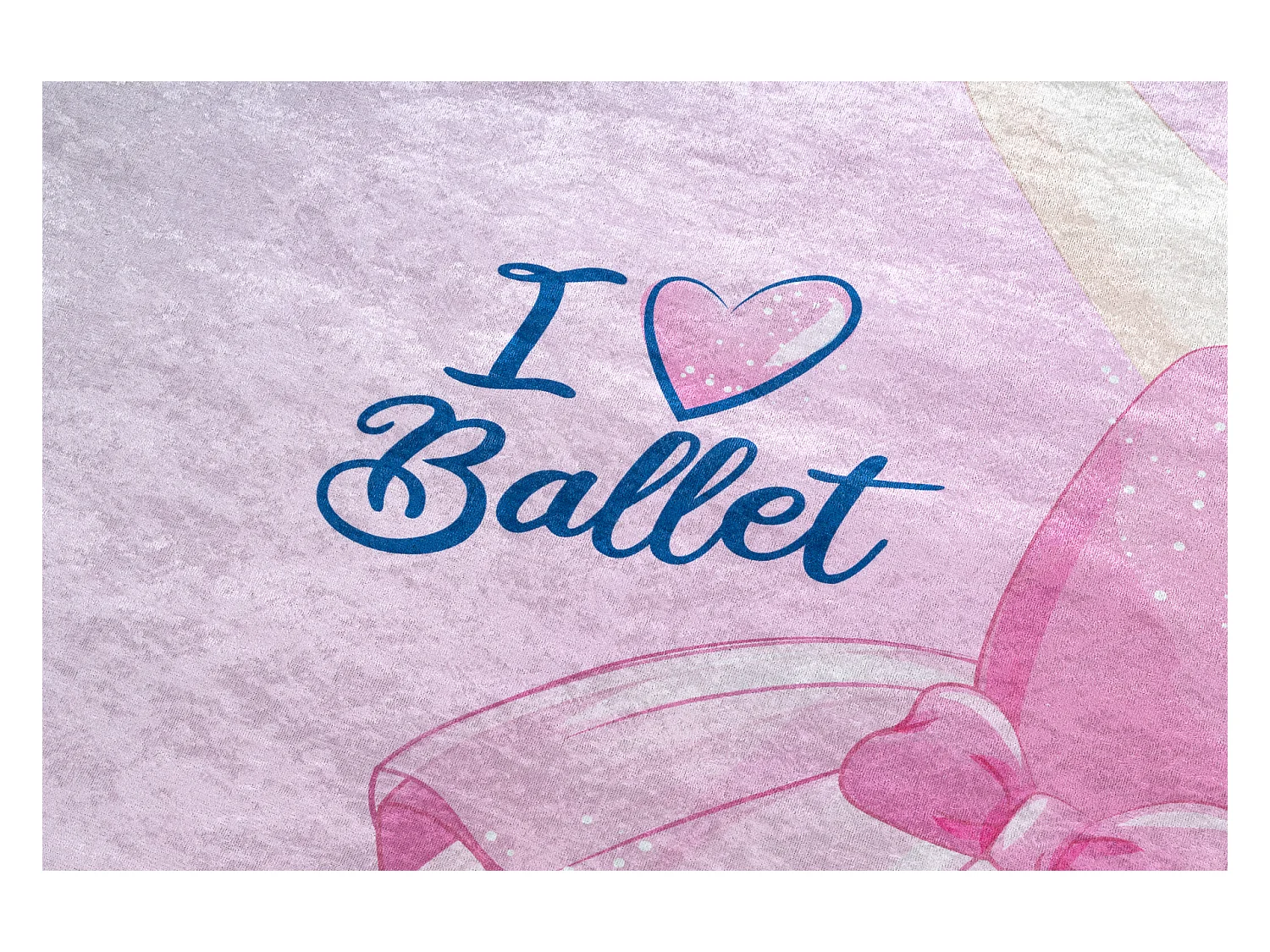BAMBINO 42830 tapijt wasbaar Ballerina voor kinderen antislip - roze 160x220 cm