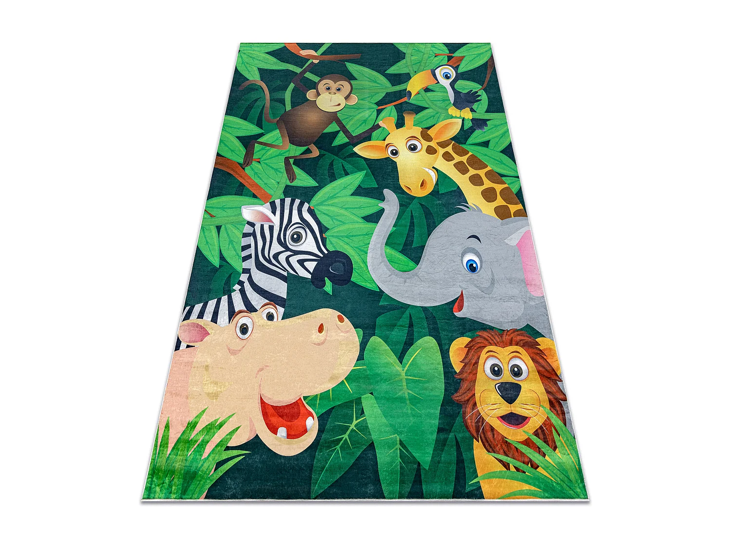 Tapis lavable BAMBINO 2705 Animaux, Afrique pour les enfants antidéra 140x200 cm