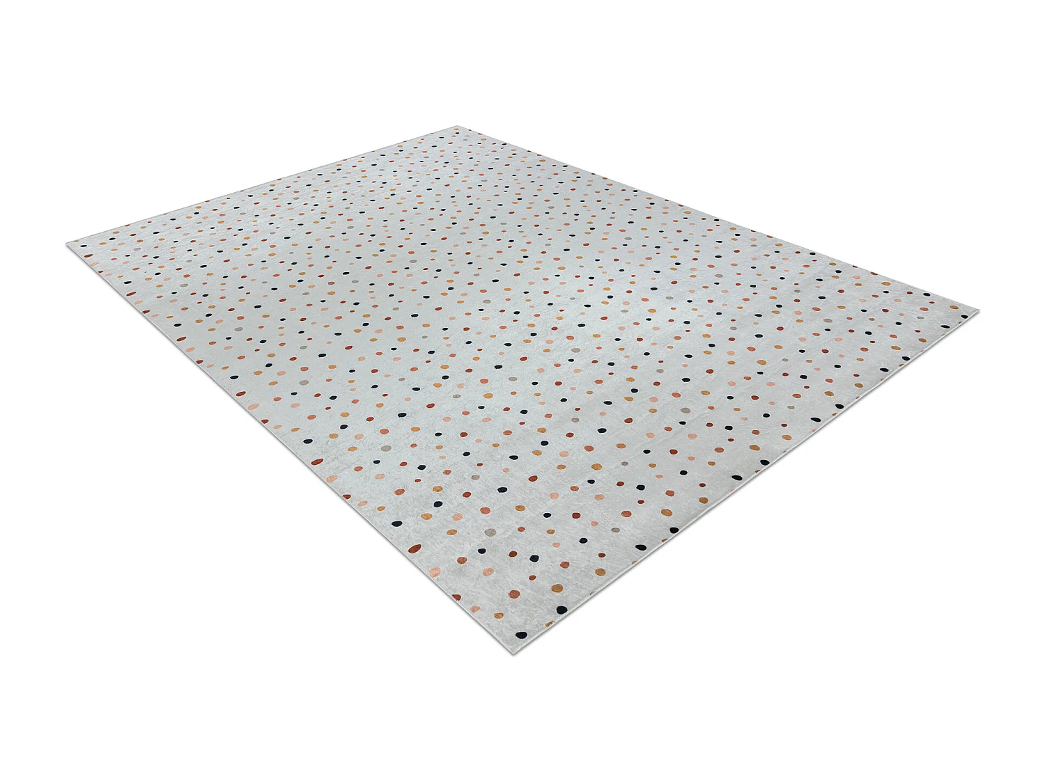 Dywan do prania BAMBINO 47890 Kropki dla dzieci, antypoślizgowy - bia 200x290 cm