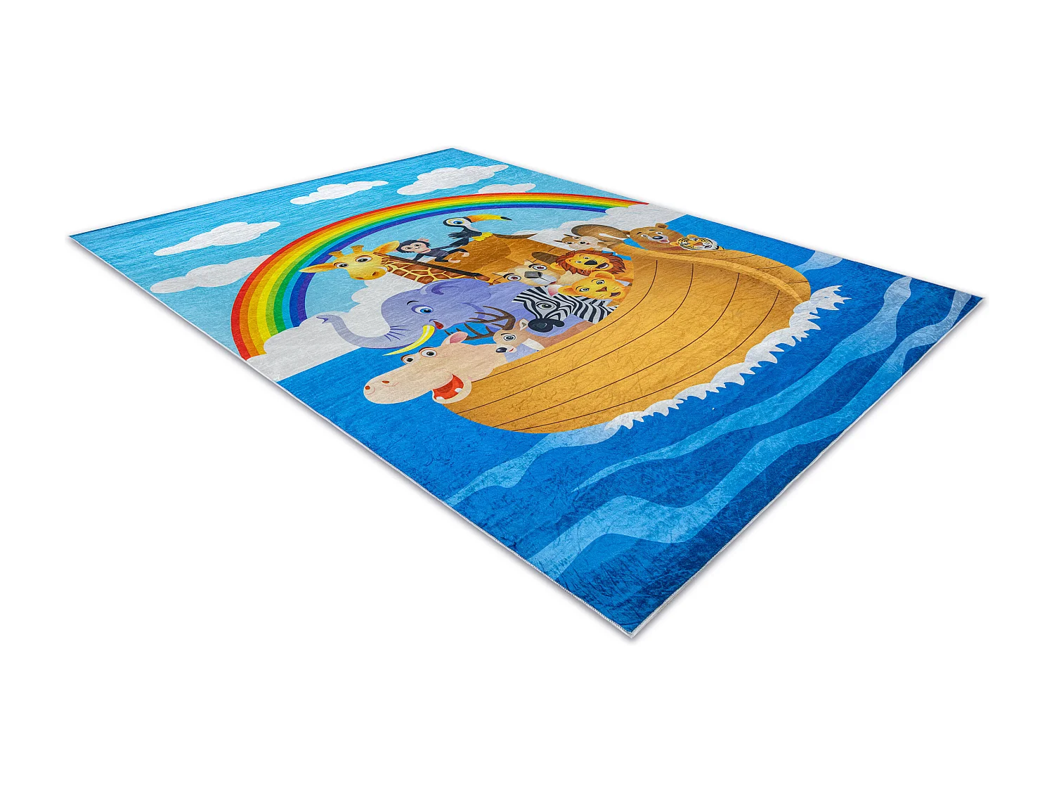 Tapis lavable BAMBINO 2685 Animaux, Bateau pour les enfants antidérap 200x290 cm