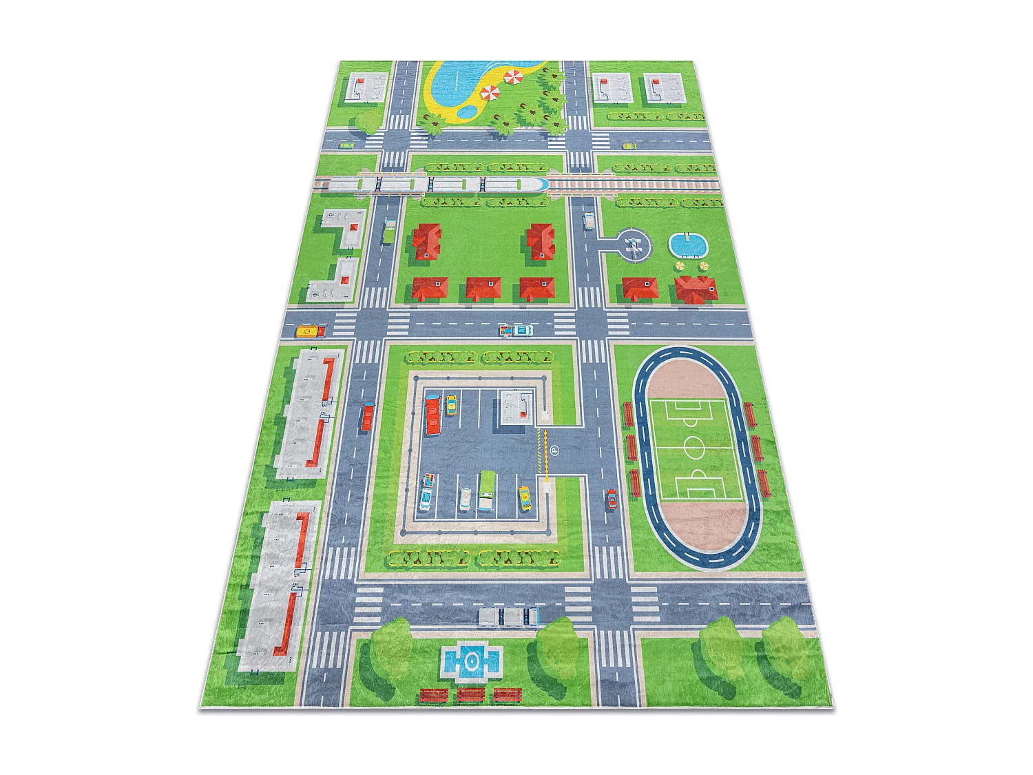 Tapis lavable BAMBINO 2624 Ville, rues pour les enfants antidérapant  160x220 cm