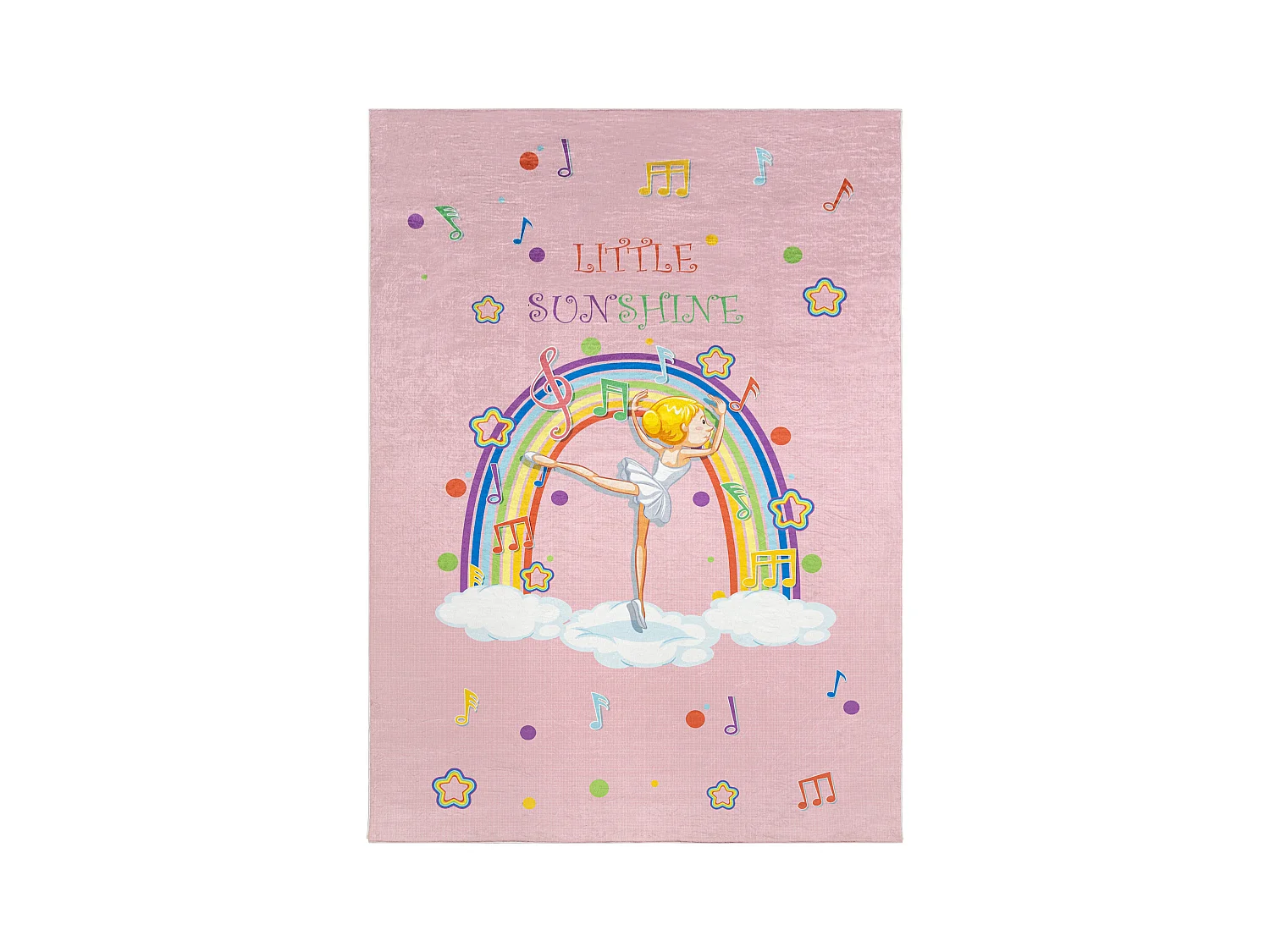 BAMBINO 41870 tapijt wasbaar Ballerina, regenboog voor kinderen antisl 160x220 cm
