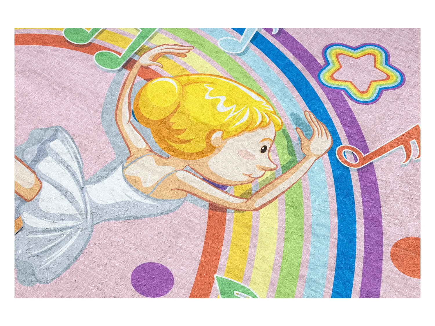 BAMBINO 41870 tapijt wasbaar Ballerina, regenboog voor kinderen antisl 160x220 cm